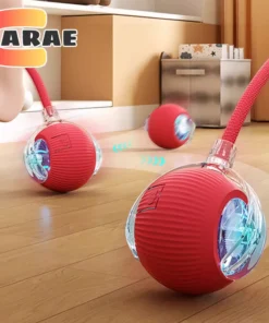 S93579d09268845518ebe4c8ef8f9882bL.webp Intelligentes interaktives Katzenball-Spielzeug - Automatischer Rollball mit beweglichem Schwanz, wiederaufladbare intelligente Maus für Katzen